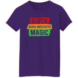 Black Nurse Anesthetist Magic Shirt