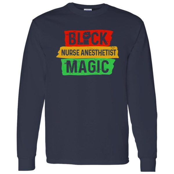 Black Nurse Anesthetist Magic Shirt