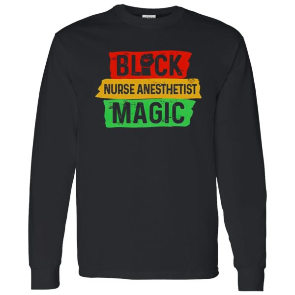 Black Nurse Anesthetist Magic Shirt