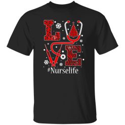 Awesome Love Leopard Christmas Tree Nurse Life Shirt