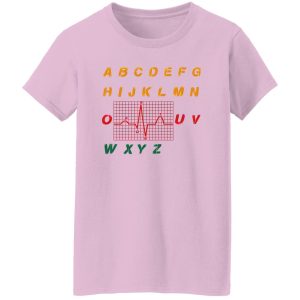 Funny Alphabet Heartbeat Gifts for Nurse V2 Shirt