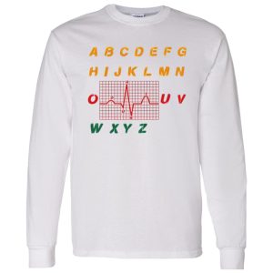 Funny Alphabet Heartbeat Gifts for Nurse V2 Shirt