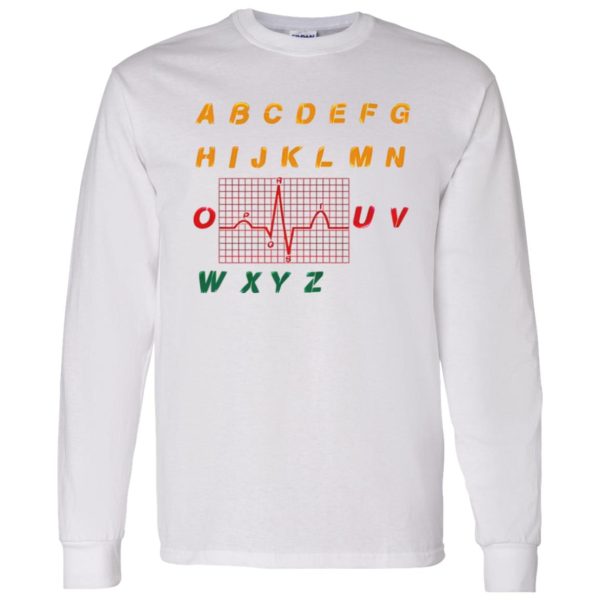 Funny Alphabet Heartbeat Gifts for Nurse V2 Shirt