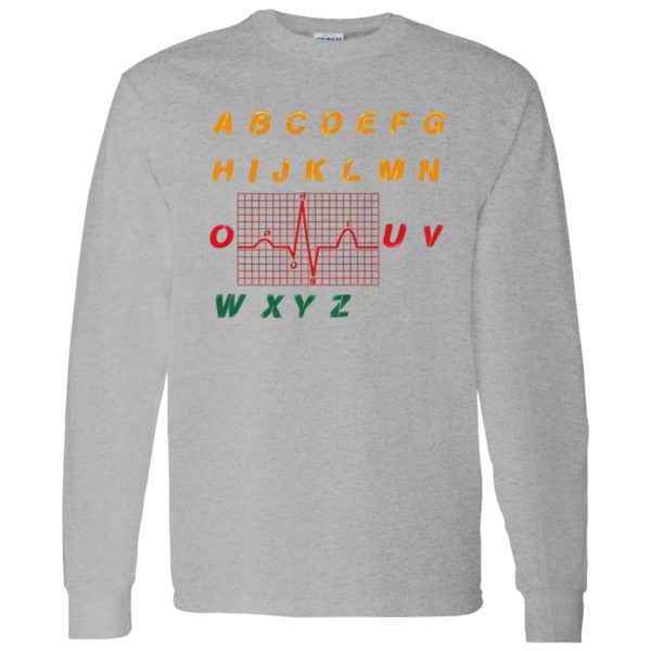 Funny Alphabet Heartbeat Gifts for Nurse V2 Shirt