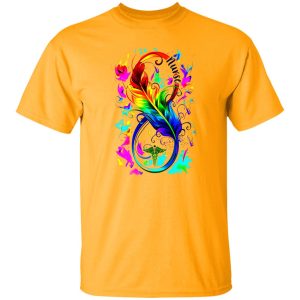 Colorful Feather Infinity Nurse Shirt