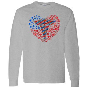 American Flag Cedeceus Nurse Medical Leopard For 4th Of July Shirt