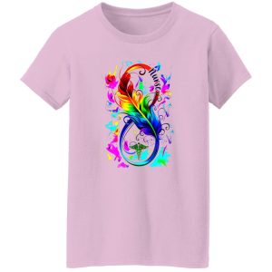 Colorful Feather Infinity Nurse Shirt