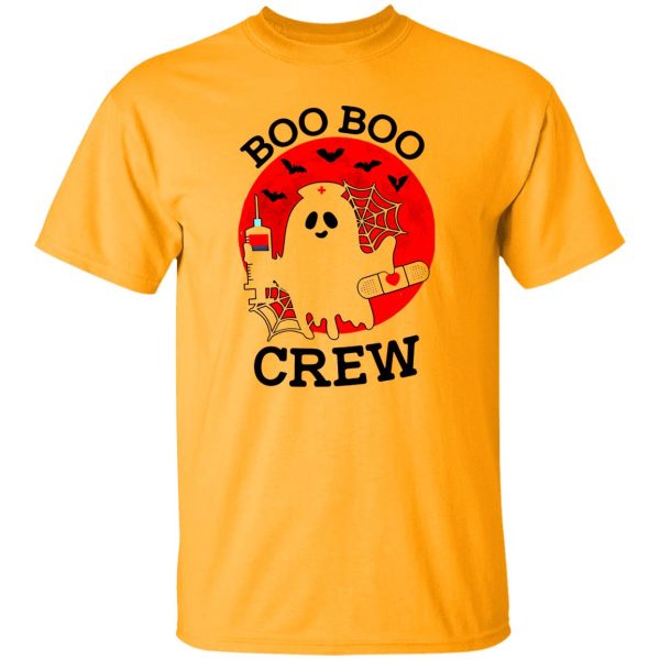 Boo Boo Crew Funny Ghost Nurse Halloween Shirt