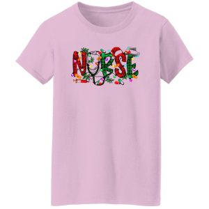 Christmas String Lights Nurse Shirt, Proud To Be A Nurse Shirt