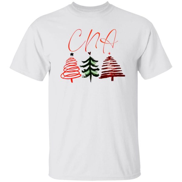 Certified Nursing Assistant Christmas Shirt, CNA Xmas Trees Shirt