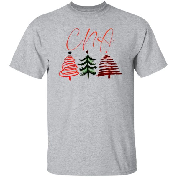 Certified Nursing Assistant Christmas Shirt, CNA Xmas Trees Shirt