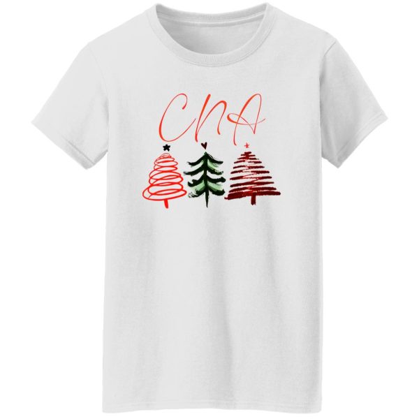 Certified Nursing Assistant Christmas Shirt, CNA Xmas Trees Shirt