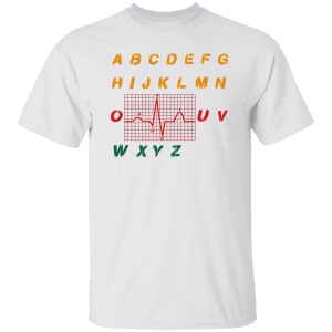 Funny Alphabet Heartbeat Gifts for Nurse V2 Shirt