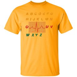 Funny Alphabet Heartbeat Gifts for Nurse V2 Shirt