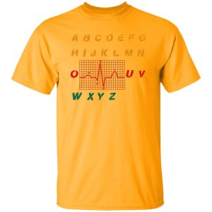 Funny Alphabet Heartbeat Gifts for Nurse V2 Shirt