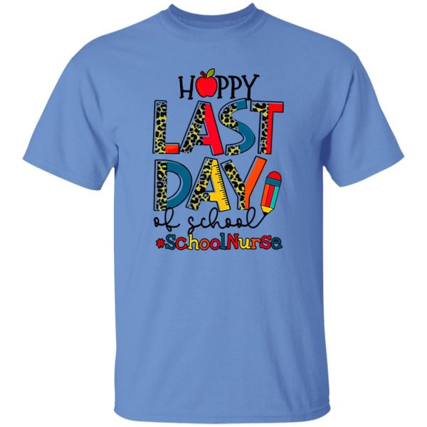 Happy Last Day Of School School Nurse Leopard Shirt