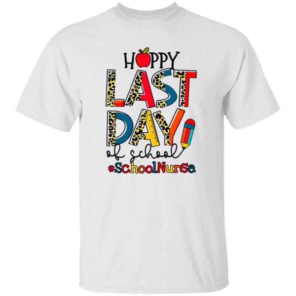 Happy Last Day Of School School Nurse Leopard Shirt