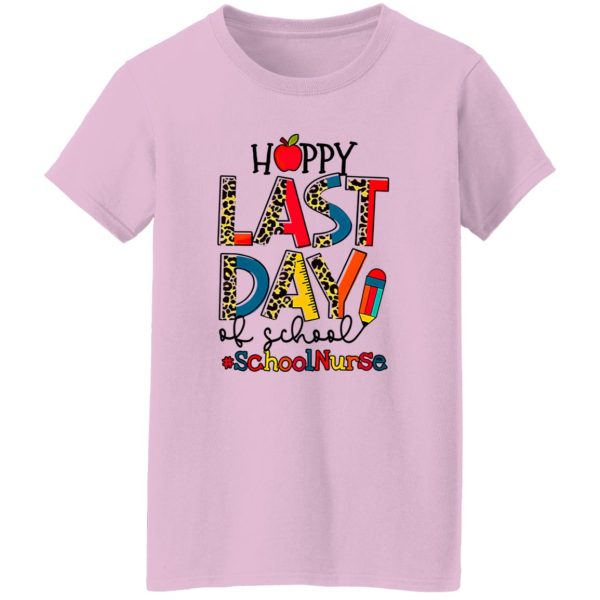 Happy Last Day Of School School Nurse Leopard Shirt