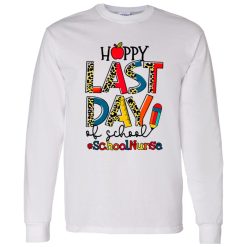 Happy Last Day Of School School Nurse Leopard Shirt
