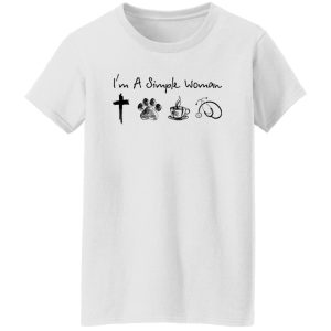 I’m A Simple Woman I Love Flip Flops, Dogs, Coffee And Nurse Shirt