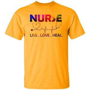 Heartbeat Nurse Live Love Heal For Nurse’s Day Shirt