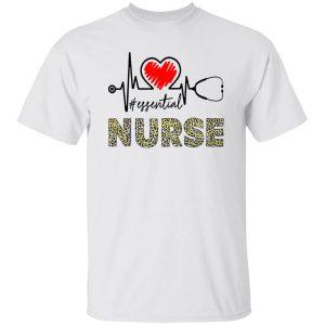 Funny Nurse Hoodie, Essential Nurse Leopard Shirt