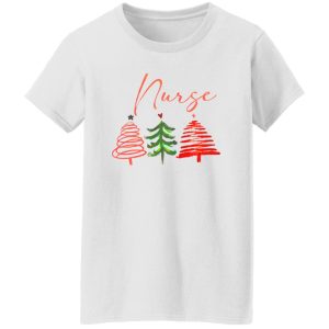 Funny Christmas Nurse Shirt, Nurse Xmas Tree Shirt