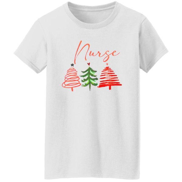 Funny Christmas Nurse Shirt, Nurse Xmas Tree Shirt