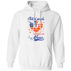 Just A Simple American Nurse Ceduceus Nurse Symbol Mix American Flag Shirt