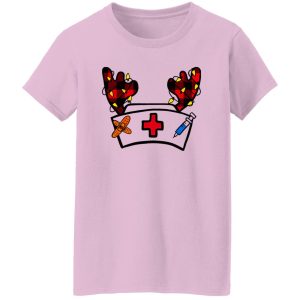 Funny Christmas Nurse Shirt, Nurse Hat With Reindeer Horns Shirt