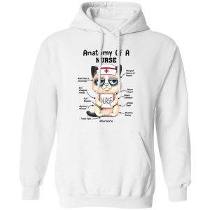 Anatomy Of A Nurse Cat Nurse Nurse Life Funny Gifts for Nurse Shirt