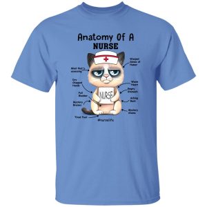 Anatomy Of A Nurse Cat Nurse Nurse Life Funny Gifts for Nurse Shirt