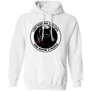 Black Cat Nurse I Like Nursing And Cats And Maybe 3 People Shirt