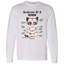 Anatomy Of A Nurse Cat Nurse Nurse Life Funny Gifts for Nurse Shirt