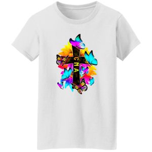 Jesus Cross Sunflowers Butterflies Shirt, CNA Certified Nursing Assistant Shirt