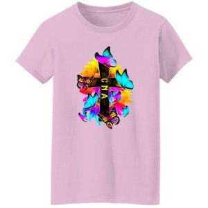 Jesus Cross Sunflowers Butterflies Shirt, CNA Certified Nursing Assistant Shirt