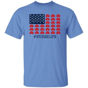 Nurse Life American Flag for 4th of July Shirt