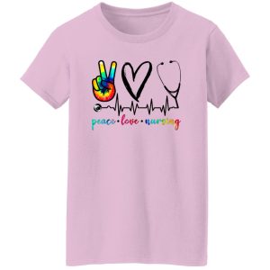 Nurse Shirt, Peace Love Nursing V2 Shirt