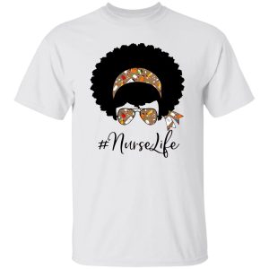 Nurselife Woman With Headband And Glasses Shirt