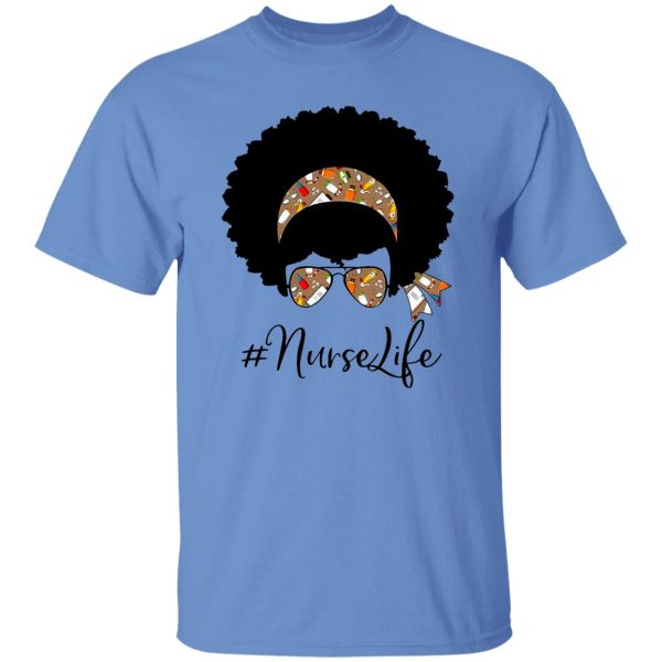 Nurselife Woman With Headband And Glasses Shirt