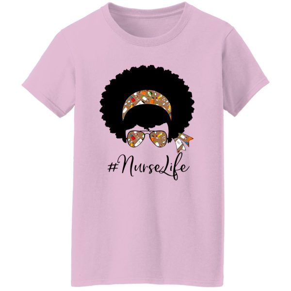 Nurselife Woman With Headband And Glasses Shirt