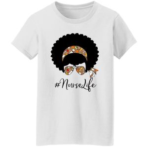 Nurselife Woman With Headband And Glasses Shirt