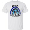 Nurses Back The Blue I’ve Got Your Six Rainbow American Flag Leopard Shirt