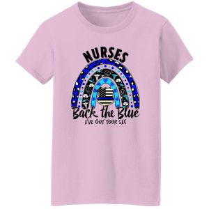 Nurses Back The Blue I’ve Got Your Six Rainbow American Flag Leopard Shirt