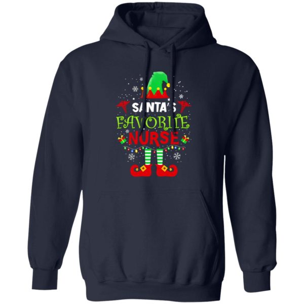 Christmas Elf Santa’s Favorite Nurse for Christmas Shirt