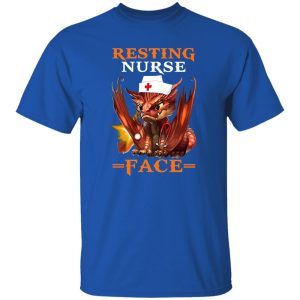 Dragon Resting Nurse Face Gift for Nurse Shirt