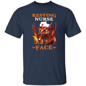 Dragon Resting Nurse Face Gift for Nurse Shirt