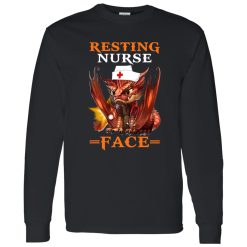 Dragon Resting Nurse Face Gift for Nurse Shirt