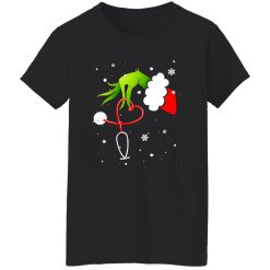 Grinch And Stethoscope Merry Christmas Gifts for Nurse Shirt