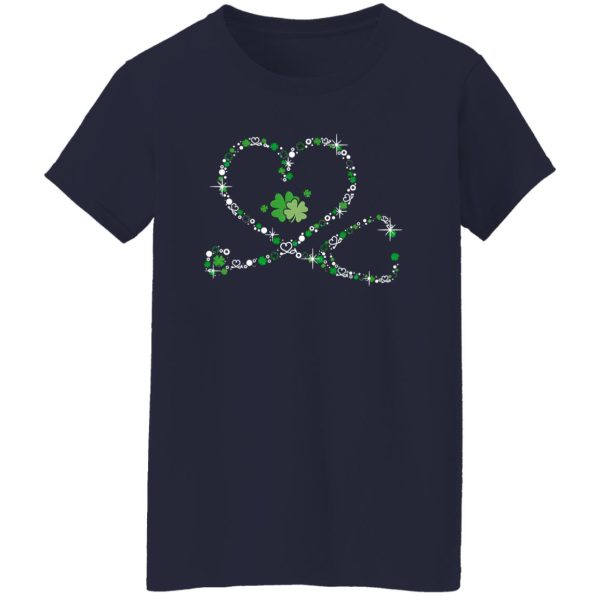 Heart Stethoscope Nurse for St Patrick’s Day Shirt